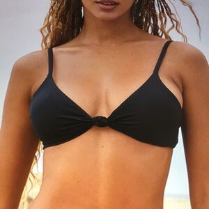 COPY - Drippin Daisy Zen Black bikini top. NWT swim vacation